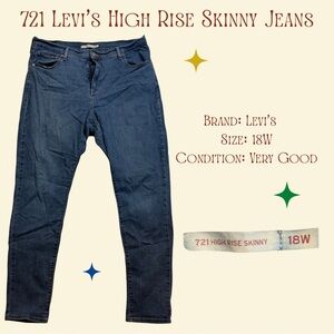 Levi's High Rise Skinny Jeans